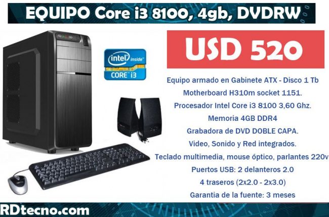 computadora core i3
